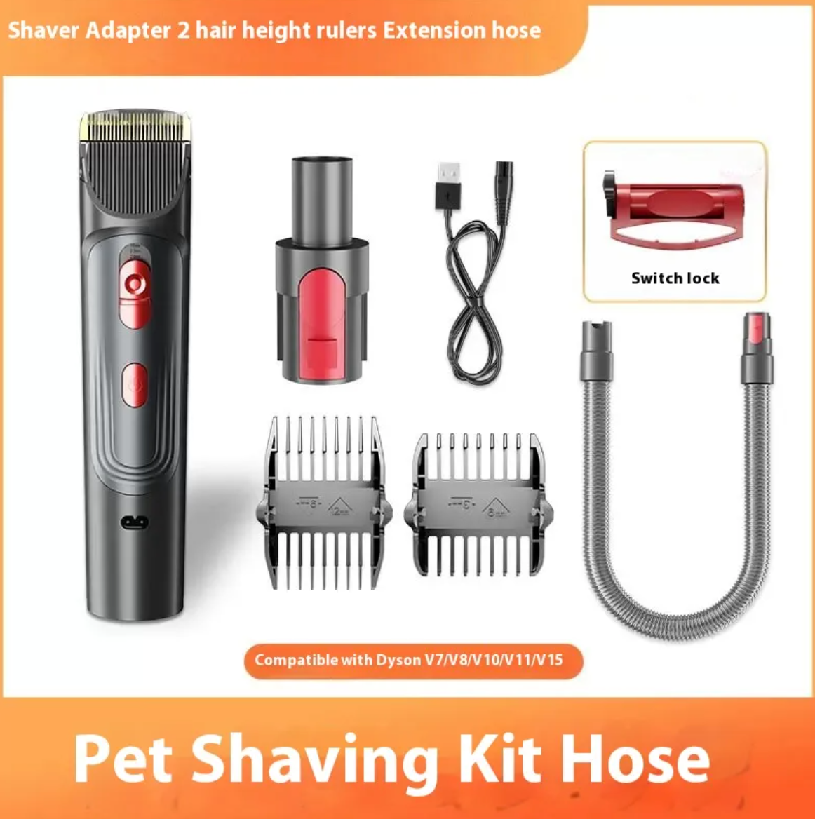 Pet Grooming Shaver & Comb Set