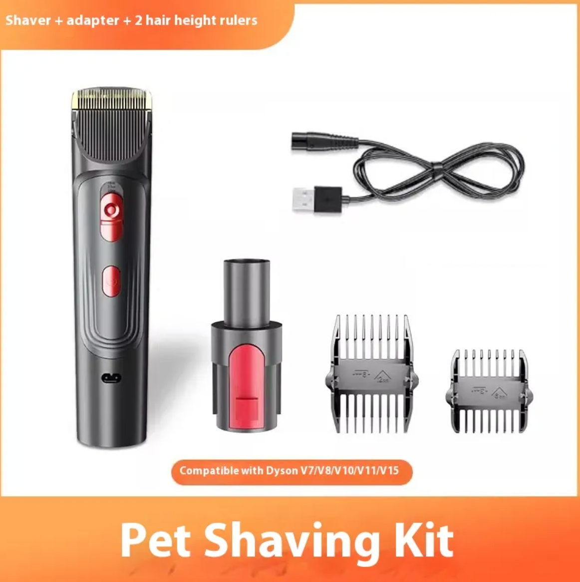 Pet Grooming Shaver & Comb Set